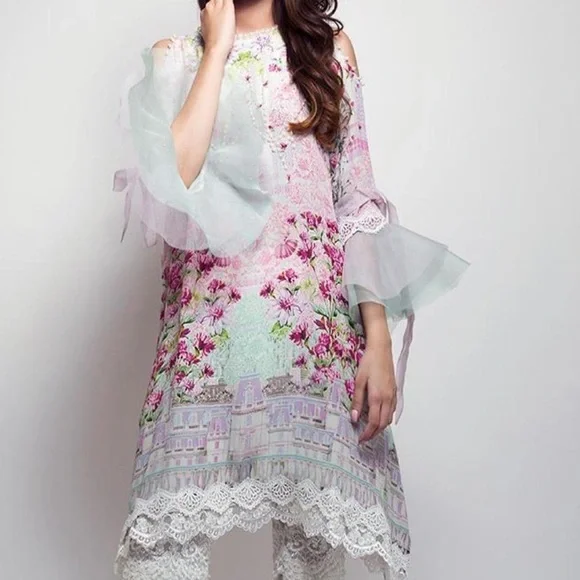 Farah Talib Aziz Printed Tunic - Picture 1 of 8